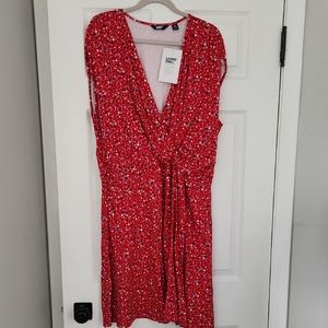 Red Floral Women's Dress